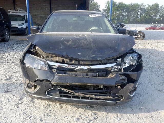 3FAHP0JA2AR420551 - 2010 FORD FUSION SEL BLACK photo 9