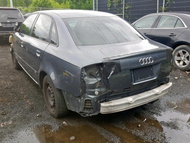 WAUEF78E78A169142 - 2008 AUDI A4 S-LINE GRAY photo 3