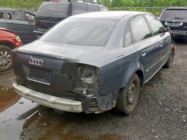 WAUEF78E78A169142 - 2008 AUDI A4 S-LINE GRAY photo 4