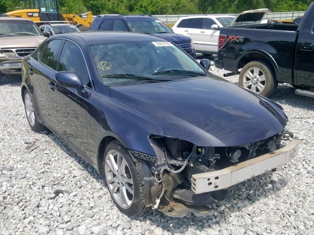 JTHBK262975042573 - 2007 LEXUS IS 250 BLUE photo 1