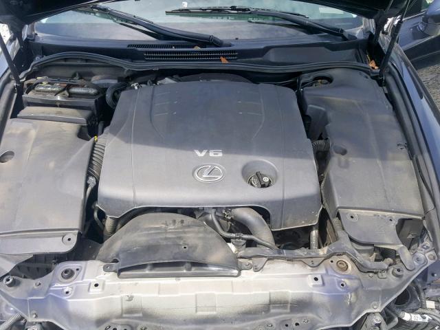 JTHBK262975042573 - 2007 LEXUS IS 250 BLUE photo 7