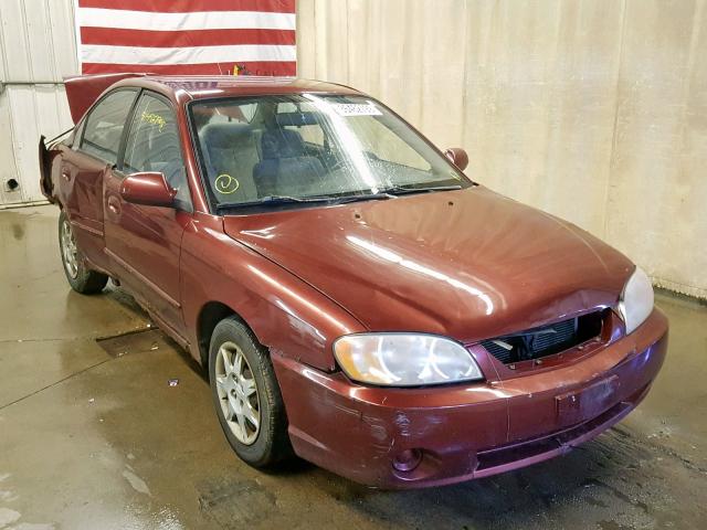 KNAFB121535249818 - 2003 KIA SPECTRA BA MAROON photo 1