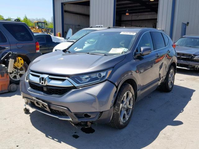 2HKRW2H89HH649113 - 2017 HONDA CR-V EXL GRAY photo 2