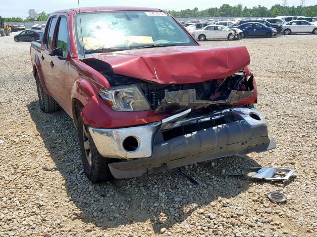 1N6AD0ER4AC449355 - 2010 NISSAN FRONTIER C RED photo 1