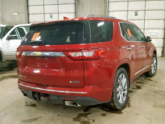 1GNEVJKWXJJ106683 - 2018 CHEVROLET TRAVERSE P RED photo 4