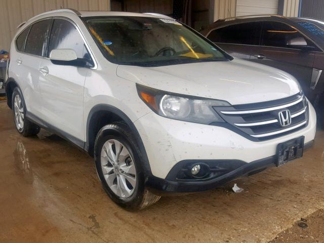 5J6RM3H76CL016683 - 2012 HONDA CR-V EXL WHITE photo 1