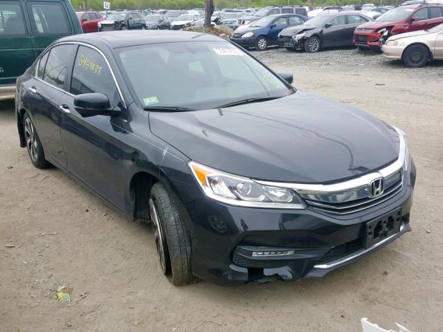 1HGCR2F89GA011502 - 2016 HONDA ACCORD EXL BLACK photo 1