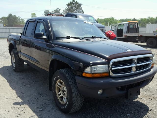 1D7HG38K24S599487 - 2004 DODGE DAKOTA QUA BLACK photo 1