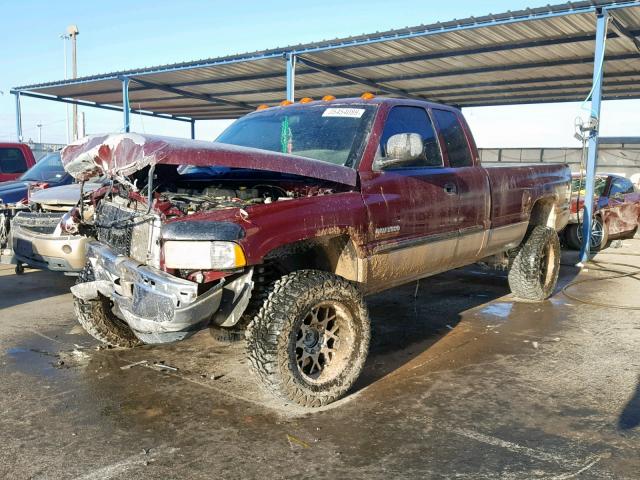 3B7KF23671G746090 - 2001 DODGE RAM 2500 BURGUNDY photo 2