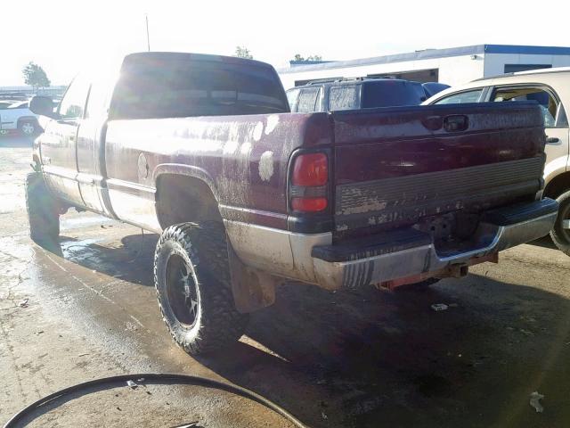 3B7KF23671G746090 - 2001 DODGE RAM 2500 BURGUNDY photo 3