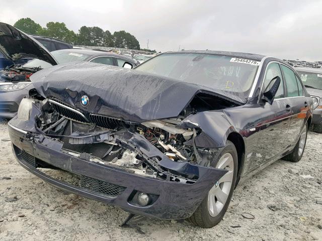 WBAHN83568DT84653 - 2008 BMW 750 LI BLUE photo 2