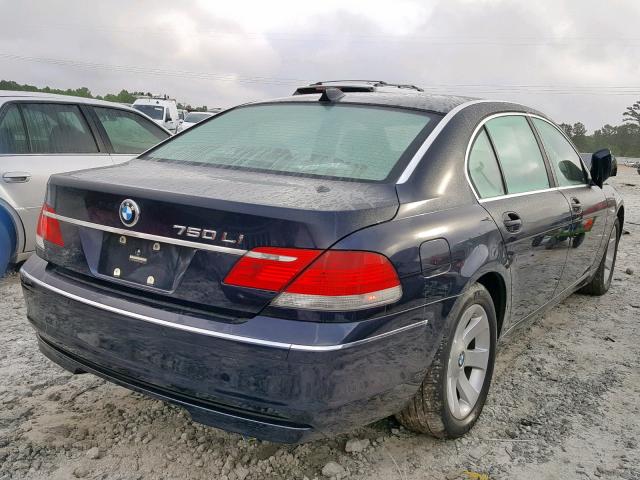 WBAHN83568DT84653 - 2008 BMW 750 LI BLUE photo 4