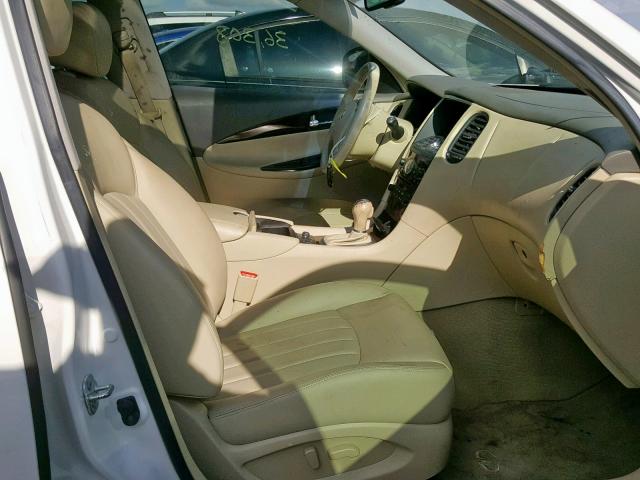 JN1AJ0HPXAM703606 - 2010 INFINITI EX35 BASE WHITE photo 5