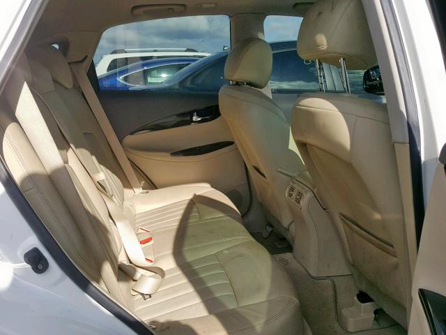 JN1AJ0HPXAM703606 - 2010 INFINITI EX35 BASE WHITE photo 6