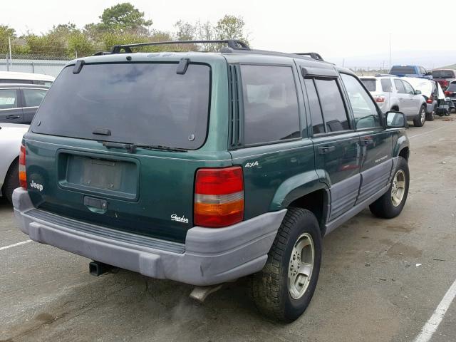 1J4GZ58S0TC395530 - 1996 JEEP GRAND CHER GREEN photo 4