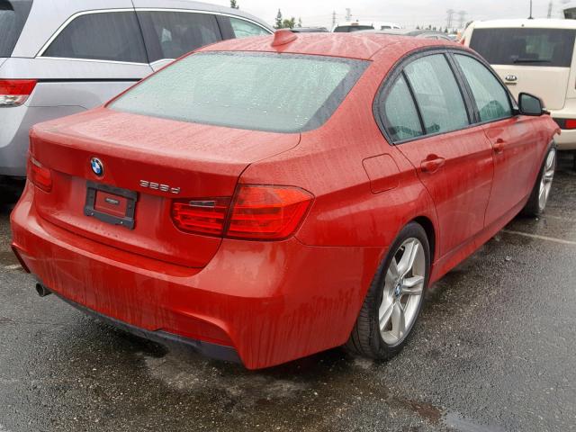 WBA3D3C52EK153174 - 2014 BMW 328 D RED photo 4