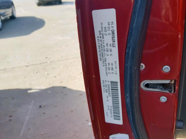 1B3HB28B28D582672 - 2008 DODGE CALIBER RED photo 10