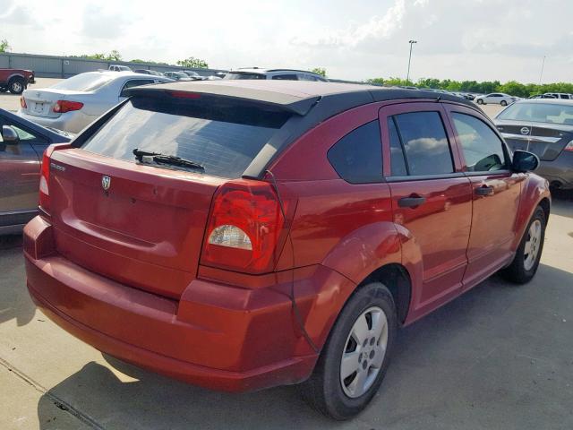 1B3HB28B28D582672 - 2008 DODGE CALIBER RED photo 4