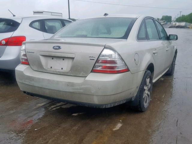 1FAHP27W78G160650 - 2008 FORD TAURUS SEL WHITE photo 4