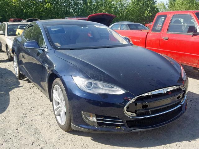 5YJSA1H14EFP32391 - 2014 TESLA MODEL S BLUE photo 1