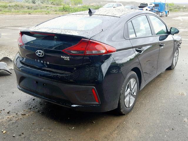 KMHC65LCXKU136867 - 2019 HYUNDAI IONIQ BLUE BLACK photo 4