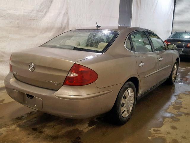 2G4WC582071232371 - 2007 BUICK LACROSSE C TAN photo 4