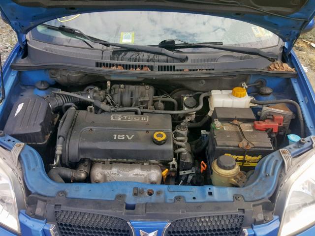 KL2TD55648B268094 - 2008 PONTIAC WAVE BLUE photo 7