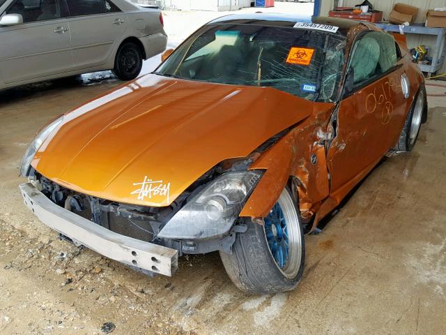 JN1AZ34E64T061782 - 2004 NISSAN 350Z COUPE ORANGE photo 2