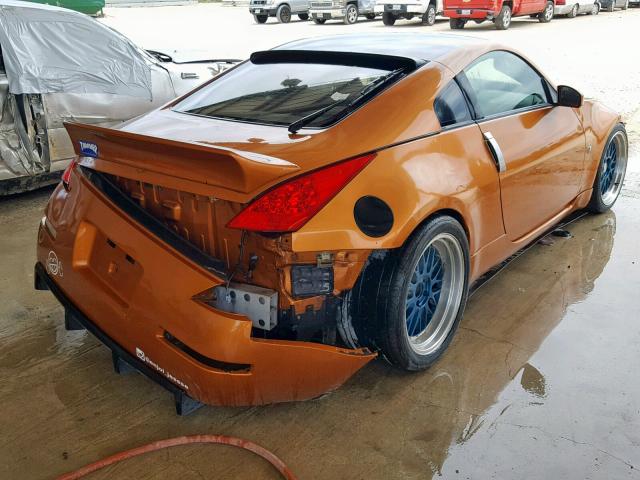 JN1AZ34E64T061782 - 2004 NISSAN 350Z COUPE ORANGE photo 4