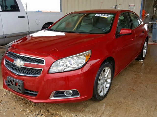 1G11F5SR1DF125838 - 2013 CHEVROLET MALIBU 2LT MAROON photo 2