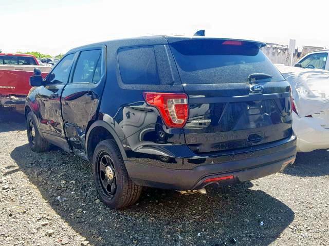 1FM5K8AR8HGA89374 - 2017 FORD EXPLORER P BLACK photo 3