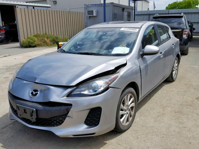 JM1BL1M85C1641665 - 2012 MAZDA 3 I SILVER photo 2