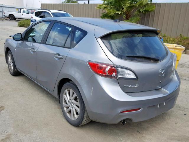 JM1BL1M85C1641665 - 2012 MAZDA 3 I SILVER photo 3