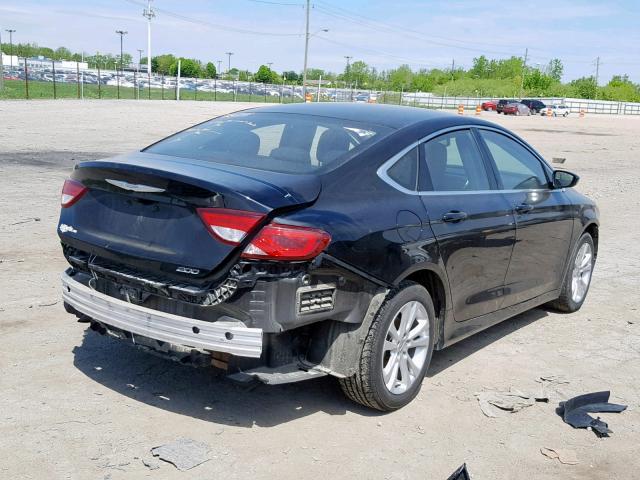 1C3CCCAB6GN143901 - 2016 CHRYSLER 200 LIMITE BLACK photo 4