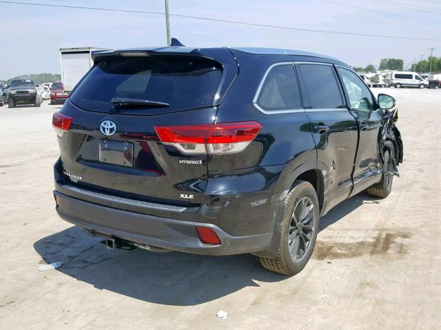 5TDJGRFH1JS052219 - 2018 TOYOTA HIGHLANDER BLACK photo 4