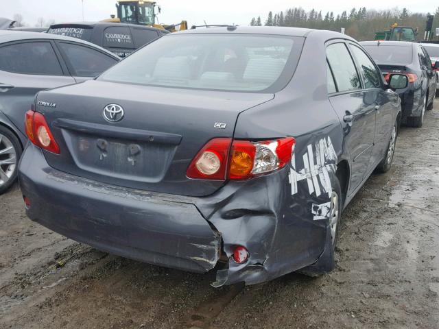 2T1BU4EE0AC303442 - 2010 TOYOTA COROLLA BA GRAY photo 4