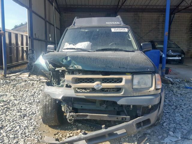 5N1ED28T6YC511304 - 2000 NISSAN XTERRA XE GREEN photo 9