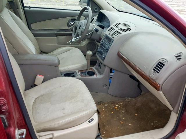 1G1ZU64864F178635 - 2004 CHEVROLET MALIBU MAX 栗色 照片 5