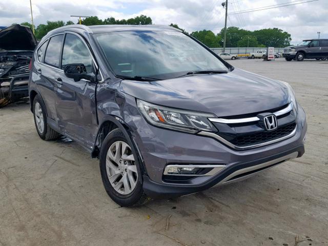 2HKRM3H76FH505342 - 2015 HONDA CR-V EXL GRAY photo 1