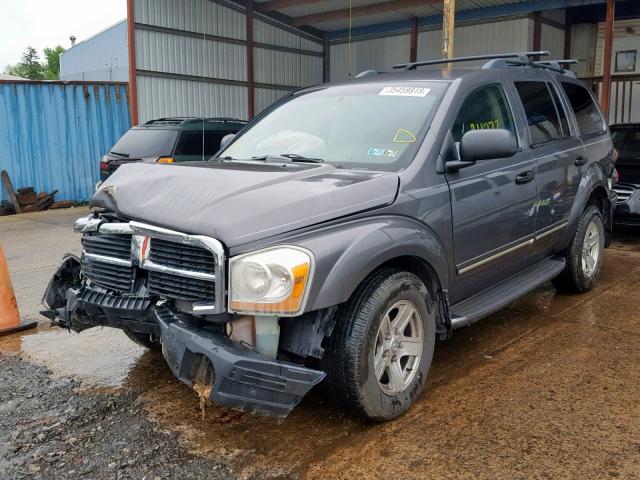 1D4HB58N04F104150 - 2004 DODGE DURANGO LI GRAY photo 2