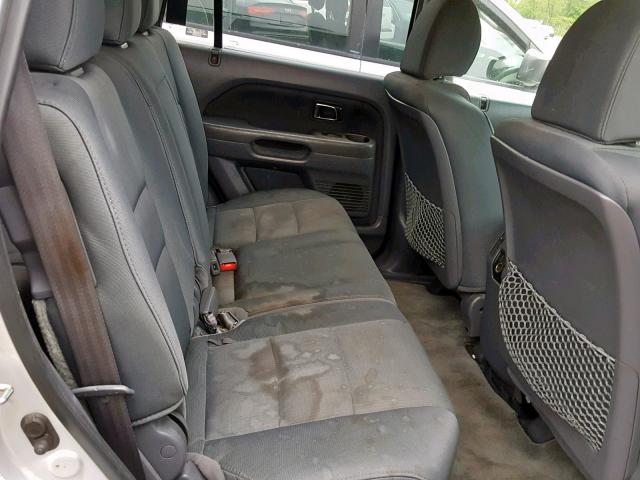 5FNYF18268B046300 - 2008 HONDA PILOT VP SILVER photo 6