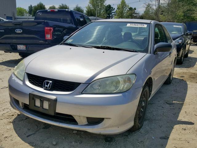 1HGEM22144L038395 - 2004 HONDA CIVIC DX V SILVER photo 2