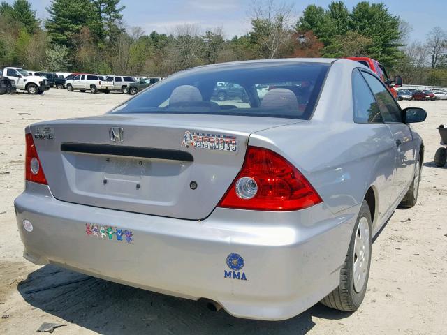 1HGEM22144L038395 - 2004 HONDA CIVIC DX V SILVER photo 4