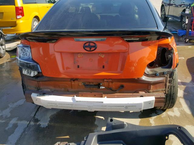 JTKJF5C74FJ006565 - 2015 TOYOTA SCION TC ნარინჯისფერი ფოტო 9