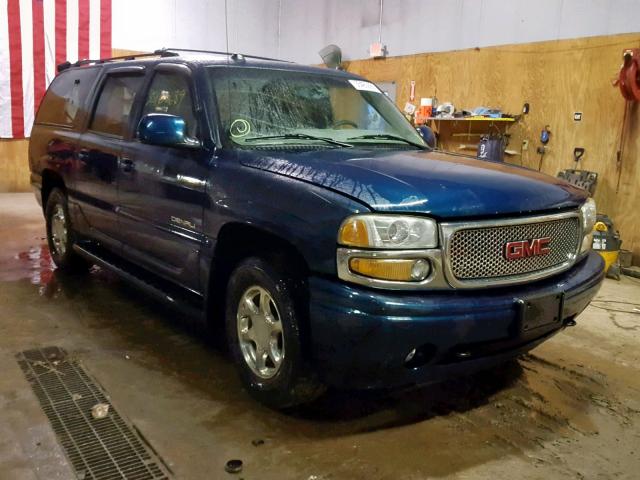 1GKFK66U55J116916 - 2005 GMC YUKON XL D BLUE photo 1