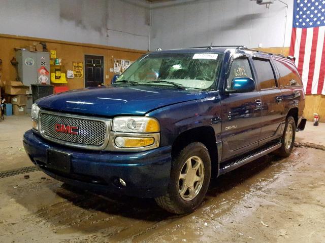 1GKFK66U55J116916 - 2005 GMC YUKON XL D BLUE photo 2