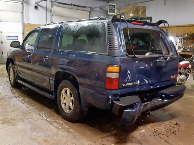 1GKFK66U55J116916 - 2005 GMC YUKON XL D BLUE photo 3