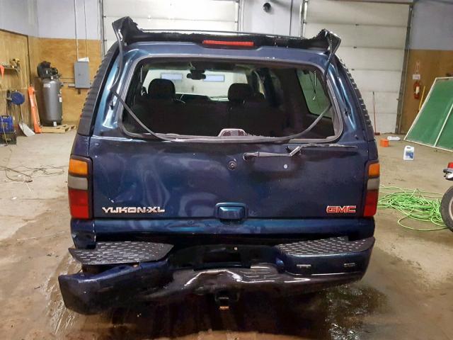 1GKFK66U55J116916 - 2005 GMC YUKON XL D BLUE photo 9