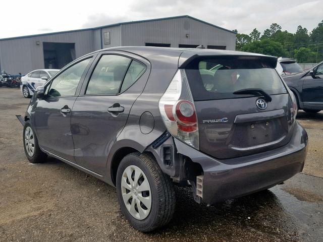 JTDKDTB33E1069952 - 2014 TOYOTA PRIUS C GRAY photo 3