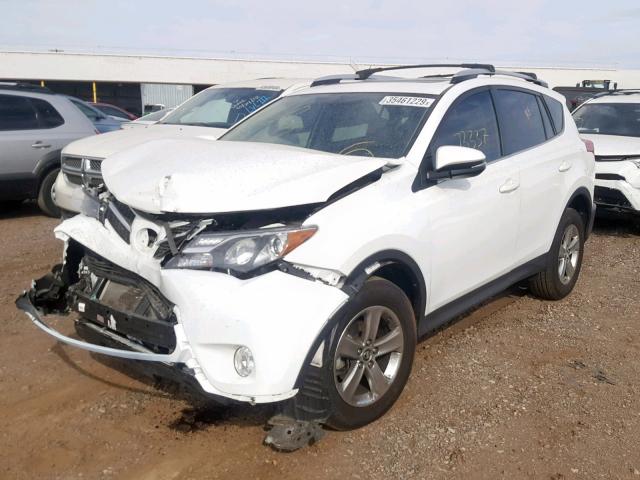 JTMWFREV8FJ037107 - 2015 TOYOTA RAV4 XLE WHITE photo 2